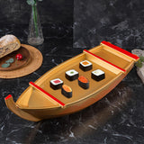 Maxbell Sushi Boat Serving Tray Reusable Smooth Elegant Sashimi Plate