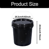Maxbell Bucket Multipurpose Sturdy with Handle and Lid for Kitchen Construction Home 10L