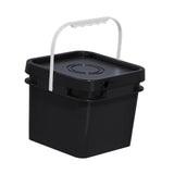 Maxbell Square Bucket with Handle and Lid Food Storage Pail for Dry Food Paint Water 8L