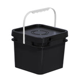 Maxbell Square Bucket with Handle and Lid Food Storage Pail for Dry Food Paint Water 8L