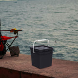 Maxbell Square Bucket with Handle and Lid Food Storage Pail for Dry Food Paint Water 16L
