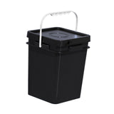 Maxbell Square Bucket with Handle and Lid Food Storage Pail for Dry Food Paint Water 20L