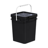 Maxbell Square Bucket with Handle and Lid Food Storage Pail for Dry Food Paint Water 20L