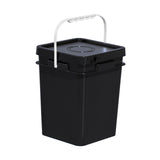 Maxbell Square Bucket with Handle and Lid Food Storage Pail for Dry Food Paint Water 20L