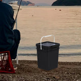 Maxbell Square Bucket with Handle and Lid Food Storage Pail for Dry Food Paint Water 20L