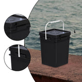 Maxbell Square Bucket with Handle and Lid Food Storage Pail for Dry Food Paint Water 20L
