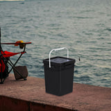 Maxbell Square Bucket with Handle and Lid Food Storage Pail for Dry Food Paint Water 20L