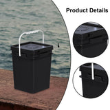 Maxbell Square Bucket with Handle and Lid Food Storage Pail for Dry Food Paint Water 20L