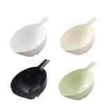 Maxbell Rice Washer Cleaning Kitchen Colander Bowl for Grain Barley Spinach White