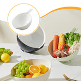 Maxbell Rice Washer Cleaning Kitchen Colander Bowl for Grain Barley Spinach White
