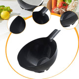 Maxbell Rice Washer Cleaning Kitchen Colander Bowl for Grain Barley Spinach black