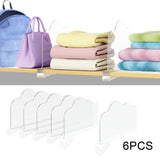Maxbell 6Pcs Vertical Purse Organizer Closet Organizer for Kitchen Bookcase Bathroom