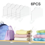Maxbell 6Pcs Vertical Purse Organizer Closet Organizer for Kitchen Bookcase Bathroom
