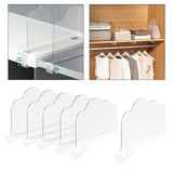 Maxbell 6Pcs Vertical Purse Organizer Closet Organizer for Kitchen Bookcase Bathroom