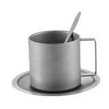 Maxbell Coffee Mug Stainless Steel Smooth 280ml Unbreakable with Handgrip Coffee Cup