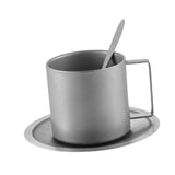 Maxbell Coffee Mug Stainless Steel Smooth 280ml Unbreakable with Handgrip Coffee Cup