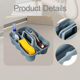 Maxbell Cleaning Tool Basket Utility for Most Cleaning and Housekeeping Carts Garage Blue