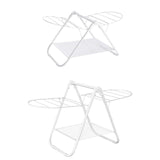 Maxbell Foldable Clothes Drying Rack 2 Wing for Pants Clothes Skirts Patio Apartment S