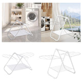 Maxbell Foldable Clothes Drying Rack 2 Wing for Pants Clothes Skirts Patio Apartment S