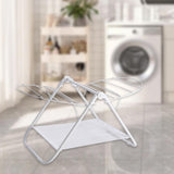Maxbell Foldable Clothes Drying Rack 2 Wing for Pants Clothes Skirts Patio Apartment S