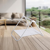 Maxbell Foldable Clothes Drying Rack 2 Wing for Pants Clothes Skirts Patio Apartment S