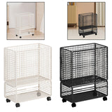 Maxbell Yoga Mat Storage Rack with Wheels for Indoor Outdoor Sports Resistance Bands White