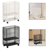 Maxbell Yoga Mat Storage Rack with Wheels for Indoor Outdoor Sports Resistance Bands White