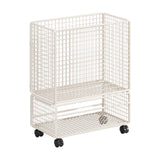 Maxbell Yoga Mat Storage Rack with Wheels for Indoor Outdoor Sports Resistance Bands White