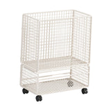 Maxbell Yoga Mat Storage Rack with Wheels for Indoor Outdoor Sports Resistance Bands White