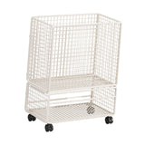 Maxbell Yoga Mat Storage Rack with Wheels for Indoor Outdoor Sports Resistance Bands White