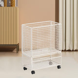 Maxbell Yoga Mat Storage Rack with Wheels for Indoor Outdoor Sports Resistance Bands White