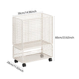 Maxbell Yoga Mat Storage Rack with Wheels for Indoor Outdoor Sports Resistance Bands White