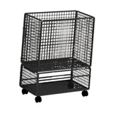 Maxbell Yoga Mat Storage Rack with Wheels for Indoor Outdoor Sports Resistance Bands Black