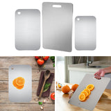 Maxbell Stainless Steel Cutting Board Multipurpose Non Stick for Home Outdoor Baking M