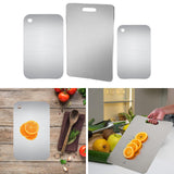 Maxbell Stainless Steel Cutting Board Multipurpose Non Stick for Home Outdoor Baking M