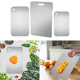 Maxbell Stainless Steel Cutting Board Multipurpose Non Stick for Home Outdoor Baking M