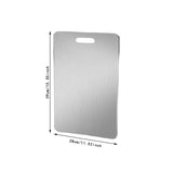 Maxbell Stainless Steel Cutting Board Multipurpose Non Stick for Home Outdoor Baking L