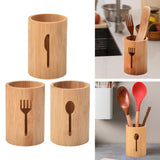 Maxbell Bamboo Silverware Organizer Rustic Silverware Holder for Table Party Kitchen knife