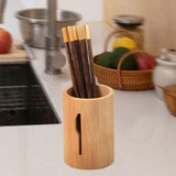 Maxbell Bamboo Silverware Organizer Rustic Silverware Holder for Table Party Kitchen knife