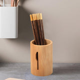 Maxbell Bamboo Silverware Organizer Rustic Silverware Holder for Table Party Kitchen knife
