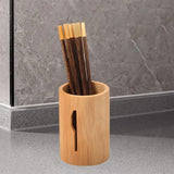 Maxbell Bamboo Silverware Organizer Rustic Silverware Holder for Table Party Kitchen knife