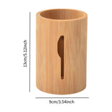 Maxbell Bamboo Silverware Organizer Rustic Silverware Holder for Table Party Kitchen knife