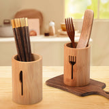 Maxbell Bamboo Silverware Organizer Rustic Silverware Holder for Table Party Kitchen knife