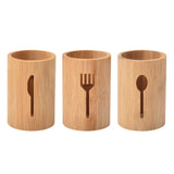 Maxbell Bamboo Silverware Organizer Rustic Silverware Holder for Table Party Kitchen knife
