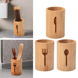 Maxbell Bamboo Silverware Organizer Rustic Silverware Holder for Table Party Kitchen knife