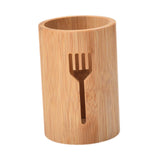 Maxbell Bamboo Silverware Organizer Rustic Silverware Holder for Table Party Kitchen fork
