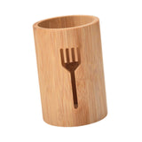 Maxbell Bamboo Silverware Organizer Rustic Silverware Holder for Table Party Kitchen fork
