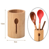 Maxbell Bamboo Silverware Organizer Rustic Silverware Holder for Table Party Kitchen spoon