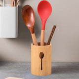 Maxbell Bamboo Silverware Organizer Rustic Silverware Holder for Table Party Kitchen spoon