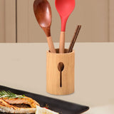 Maxbell Bamboo Silverware Organizer Rustic Silverware Holder for Table Party Kitchen spoon